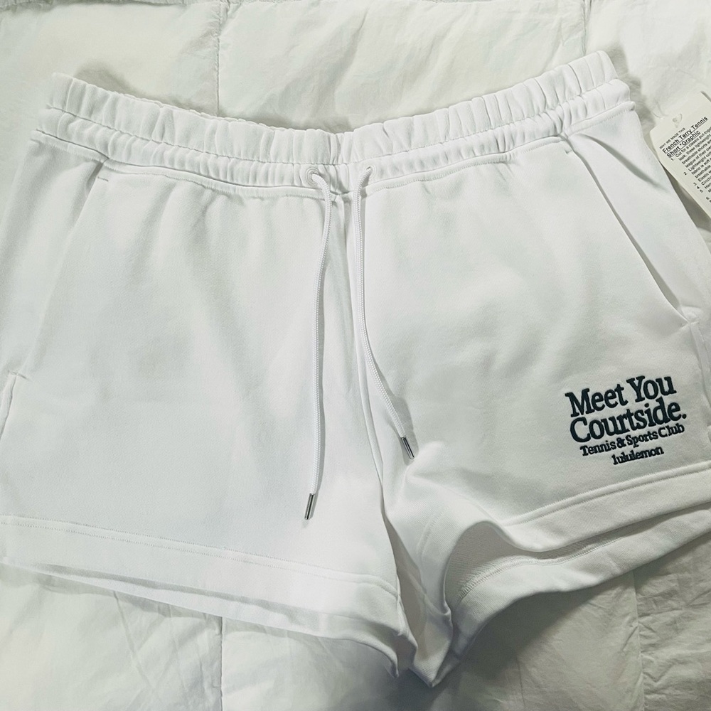 NWT Lululemon French Terry Tennis Short